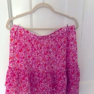 J Crew Factory tiered ruffle skirt.